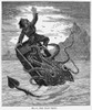 Giant Squid, 1879. /Ngiant Squid Attacking A Fisherman In His Boat. Wood Engraving, 1879. Poster Print by Granger Collection - Item # VARGRC0079489