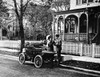 Oldsmobile, 1907. /Na Couple Beside An Oldsmobile, Parked By The Curb On A Residential Street. Photographed By Tom M. Phillips, 1907. Poster Print by Granger Collection - Item # VARGRC0012025