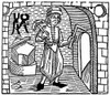 Blacksmith, 1483. /Nwoodcut From William Caxton'S Edition, 1483, Of Jacobus De Cessolis' 'Game And Play Of The Chess,' 1483. Poster Print by Granger Collection - Item # VARGRC0047941