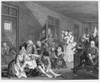 Hogarth: Rake'S Progress. /Nscene In Bedlam. Plate 8, Steel Engraving, C1840, After The Original Engraving Of 1735 By William Hogarth. Poster Print by Granger Collection - Item # VARGRC0045623
