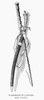 George Washington /N(1732-1799). First President Of The United States. Washington'S Sword And Staff. Wood Engraving, 19Th Century. Poster Print by Granger Collection - Item # VARGRC0089747