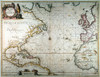 Atlantic Ocean Map, 1650. /Nengraved Map Of The Atlantic Ocean, 1650, By Jan Jansson From His 'Novus Atlas.' Poster Print by Granger Collection - Item # VARGRC0007162