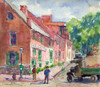 Washington, D.C., C1920. /Na Street In The Georgetown Neighborhood Of Washington, D.C. Drawing By Susan Brown Chase, C1920. Poster Print by Granger Collection - Item # VARGRC0527535