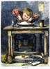 Child Eating, 1875. /N'The Attack.' Wood Engraving, American, C1875. Poster Print by Granger Collection - Item # VARGRC0089658