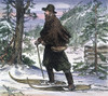 Letter Carrier, 1880. /Na Letter Carrier Of The Rocky Mountains. Wood Engraving, 1880. Poster Print by Granger Collection - Item # VARGRC0047036