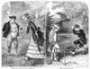 Croquet, 1873. /Ntwo Generations Enjoying The Game Of Croquet. Wood Engraving, 1873. Poster Print by Granger Collection - Item # VARGRC0094242