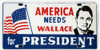 Wallace Campaign, 1968. /Ncampaign License Plate Attachment, 1968, Supporting George Wallace, Presidential Candidate Of The American Independent Party. Poster Print by Granger Collection - Item # VARGRC0105765