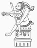 Demon, 13Th Century. /Na Demon Playing An Oval-Shaped, Three-Stringed Vielle. Line Engraving After A Sculpture In The Cathedral At Amiens, 13Th Century. Poster Print by Granger Collection - Item # VARGRC0113703