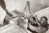 World War I: Aviator. /Na World War I Aviator Seated Behind His Machine Gun. Photo And Illustration, C1918. Poster Print by Granger Collection - Item # VARGRC0408197