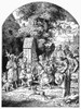 Richter Illustration. /Nwood Engraving, 19Th Century, By Kaspar Erhardt Oertel After Ludwig Richter (1803-1884). Poster Print by Granger Collection - Item # VARGRC0093640
