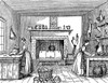 Kitchen, 19Th Century. /Nwood Engraving, American, Early 19Th Century. Poster Print by Granger Collection - Item # VARGRC0030185