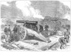 Siege Of Paris, 1871. /Na Prussian Battery Outside Paris During The Franco-Prussian War. Wood Engraving From An English Newspaper Of 1870. Poster Print by Granger Collection - Item # VARGRC0003218