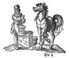 Horse & Veterinarian. /Na Veterinarian Preparing Horse Medicine In A Mortar. Woodcut, 1584, By Jost Amman. Poster Print by Granger Collection - Item # VARGRC0035112