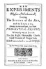 Robert Boyle (1627-1691). /Nenglish Chemist And Physicist. Title Page Of The First Edition Of 'The Spring And Weight Of The Air,' 1660, Boyle'S First Scientific Work. Poster Print by Granger Collection - Item # VARGRC0044366