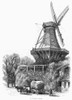 Windmill, C1870. /Na Windmill At Potsdam, Germany. The Wings Are Being Repaired. Line Engraving, C1870. Poster Print by Granger Collection - Item # VARGRC0029468