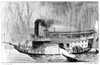 American Steamboat, 1832. /Nnew Orleans Steamboat. Lithograph From The First Edition Of Frances Trollope'S 'Domestic Manners Of The Americans,' 1832. Poster Print by Granger Collection - Item # VARGRC0046285