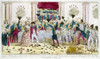 France: Versailles, 1789. /Nking Louis Xvi And Queen Marie Antoinette Are Toasted At A Banquet At Versailles, 31 September 1789, By The Flanders Regiment. Contemporary French Color Engraving. Poster Print by Granger Collection - Item # VARGRC0117892