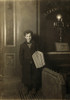 Brooklyn Newsboy, 1909. /Ntwelve-Year Old Illiterate Boy Working Through The Night Selling Newspapers In The Subways Of Brooklyn, New York. Photograph By Lewis Hine, February 1909. Poster Print by Granger Collection - Item # VARGRC0131633