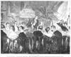 Dinner Party, 1885. /Nwood Engraving, English, 1885. Poster Print by Granger Collection - Item # VARGRC0012489