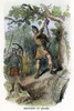 Leif Ericsson (C970-1020). /Nnorse Mariner And Adventurer. Ericsson And His Men Discovering Grapes In Vineland. Wood Engraving, American, 19Th Century. Poster Print by Granger Collection - Item # VARGRC0011149