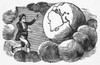 Man, Earth & Clouds. /Nwood Engraving By Thomas Bewick, Early 19Th Century. Poster Print by Granger Collection - Item # VARGRC0067442