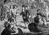 Penn Arrives At New Castle. /Nwilliam Penn (1644-1718), Founder Of The Colony Of Pennsylvania, Arriving At New Castle On The Delaware River, 27 October 1682. Wood Engraving, 1882. Poster Print by Granger Collection - Item # VARGRC0050132
