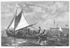 New Jersey: Fisherman. /Nbarnegat Fisherman Moving To The Mainland For The Winter. Wood Engraving, 1879. Poster Print by Granger Collection - Item # VARGRC0093697