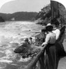 Niagara Falls, C1901. /Ntwo Women Standing Above The Niagara River, New York, United States. Stereograph, C1901. Poster Print by Granger Collection - Item # VARGRC0117781