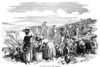 France: Grape Harvest, 1854. /Nharvesting Grapes In Medoc, In The Bordeaux Region Of France. Wood Engraving, English, 1854. Poster Print by Granger Collection - Item # VARGRC0005127
