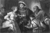 Henry Viii And Anne Boleyn. /Ntheir First Meeting. Steel Engraving, 19Th Century. Poster Print by Granger Collection - Item # VARGRC0014314