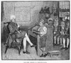 Elementary School. /Na Colonial Schoolmaster And His Pupils In 18Th Century Pennsylvania. Wood Engraving, American, 1881, After Howard Pyle. Poster Print by Granger Collection - Item # VARGRC0003489