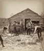 Fishing, 1886. /Nfishing In A Puddle. American Photograph, 1886. Poster Print by Granger Collection - Item # VARGRC0101394