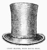 Beaver Hat, C1825. /Nlight Beaver Hat With Bound Brim, But With Fur Projecting From Under The Brim. Line Engraving, English, C1900. Poster Print by Granger Collection - Item # VARGRC0093311