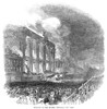 Bowery Theatre Fire, 1845. /Nburning Of The Bowery Theatre In New York City, 25 April 1845. Contemporary English Wood Engraving. Poster Print by Granger Collection - Item # VARGRC0098822