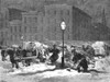 New York: Snowstorm, 1867. /Ncarting Snow From The Streets After The Great Snowstorm Of 16-17 January 1867. Wood Engraving From A Contemporary American Newspaper. Poster Print by Granger Collection - Item # VARGRC0014589