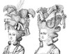 Hairstyle, 18Th Century. /Ncoiffures Of An Unmarried (Left) And A Married (Right) Woman. After A Late 18Th Century French Engraving. Poster Print by Granger Collection - Item # VARGRC0057652