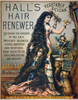 Hair Restorative. /Nlate 19Th Century American Patent Medicine Poster For Hall'S Hair Renewer. Poster Print by Granger Collection - Item # VARGRC0007541
