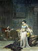 Cleopatra Vii (69-30 B.C.). /Nlast Macedonian Queen Of Egypt. Cleopatra Before Julius Caesar (100-44 B.C.). Steel Engraving, 19Th Century, After The Painting By Jean Leon Gerome. Poster Print by Granger Collection - Item # VARGRC0008211