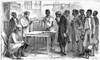 Reconstruction, 1867. /Nfreedmen In A Voter Registration Office At Macon, Georgia. Wood Engraving From An American Newspaper Of 1867. Poster Print by Granger Collection - Item # VARGRC0039735
