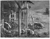 Kansas: Ghost Town, 1874. /N'Busted! - A Deserted Railroad Town In Kansas.' Wood Engraving, American, 1874. Poster Print by Granger Collection - Item # VARGRC0082447