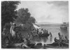 Henry Hudson (D. 1611). /Nenglish Navigator. The Landing Of Henry Hudson In New York Harbor In 1609. Steel Engraving, American, 1874, After A Painting By Robert Walter Weir. Poster Print by Granger Collection - Item # VARGRC0012240