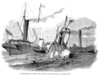 Shipwreck: Collision 1852. /Ncollision Between The 'Duchess Of Kent' And The 'Ravensbourne,' Off Northfleet Point. Wood Engraving, 1852. Poster Print by Granger Collection - Item # VARGRC0051781