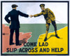 Wwi: Poster, 1915. /N'Come Lad Slip Across And Help.' Lithograph, 1915. Poster Print by Granger Collection - Item # VARGRC0354519