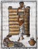 Mexico: Aztec Storage. /Naztec Men Storing Food. Drawing From The Codex Florentino, Compiled By Bernardo De Sahagun, C1540. Poster Print by Granger Collection - Item # VARGRC0167688