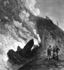 Vesuvius, Italy. /Na Walking Party At The Edge Of The Crater Of Vesuvius. Wood Engraving, English, 1872. Poster Print by Granger Collection - Item # VARGRC0034893