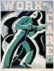 New Deal: Wpa Poster. /N'Work With Care.' American Poster For The Works Progress Administration. Woodblock, By Robert Muchley, C1936. Poster Print by Granger Collection - Item # VARGRC0007219