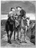 Doctor And Patient. /N'A Wayside Consulation'. Wood Engraving, 19Th Century. Poster Print by Granger Collection - Item # VARGRC0014488