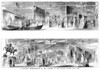 Crystal Palace, 1854. /Nbooths Of Great Britain And Ireland At The New York Crystal Palace For The Exhibition Of The Industry Of All Nations. Wood Engraving, American, 1854. Poster Print by Granger Collection - Item # VARGRC0370661