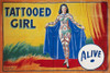 Sideshow Poster, C1955. /Namerican Sideshow Poster Featuring A Tattooed Girl, C1955. Poster Print by Granger Collection - Item # VARGRC0130635