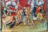 Knights In Tournament. /Nknights Fighting In A Tournament. French Manuscript Illumination, 15Th Century. Poster Print by Granger Collection - Item # VARGRC0021452